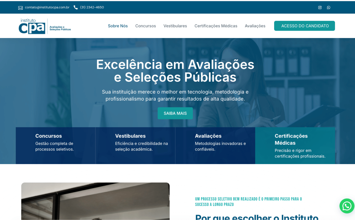 Site do Instituto CPA